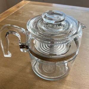 Vintage Pyrex 7756 Flame ware Coffee Percolator Complete 6 cup
